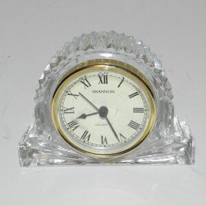 Vintage Shannon Crystal Designs Of Ireland Mantle Clock